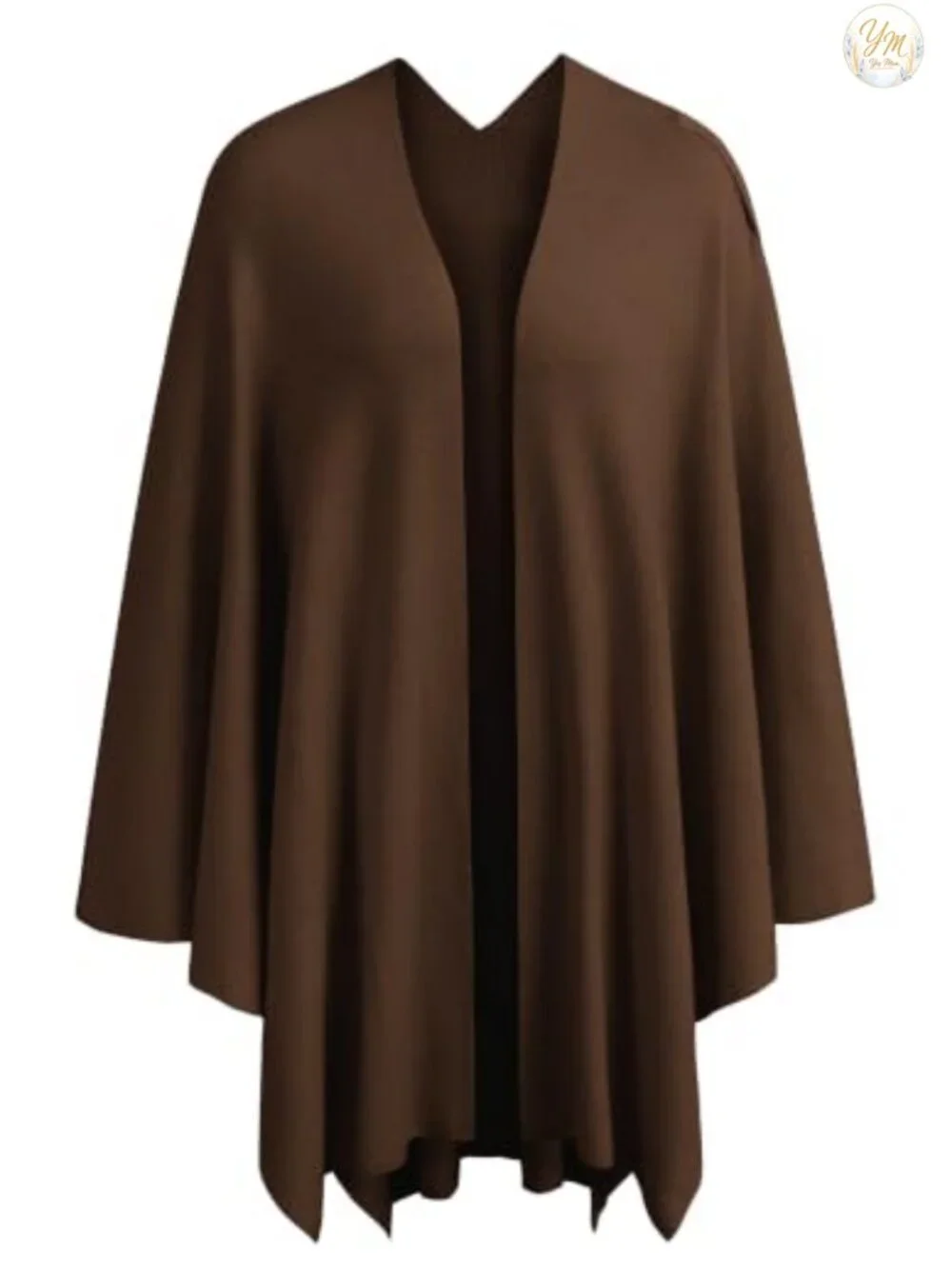 Elegant Women's Cross Front Poncho Shawl Wrap in Soft Viscose Blend